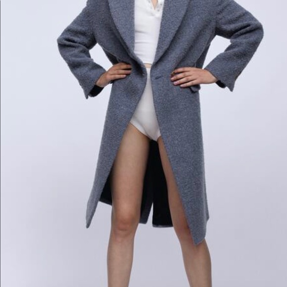 🌸Zara blue coat with gold buttons - Picture 6 of 10